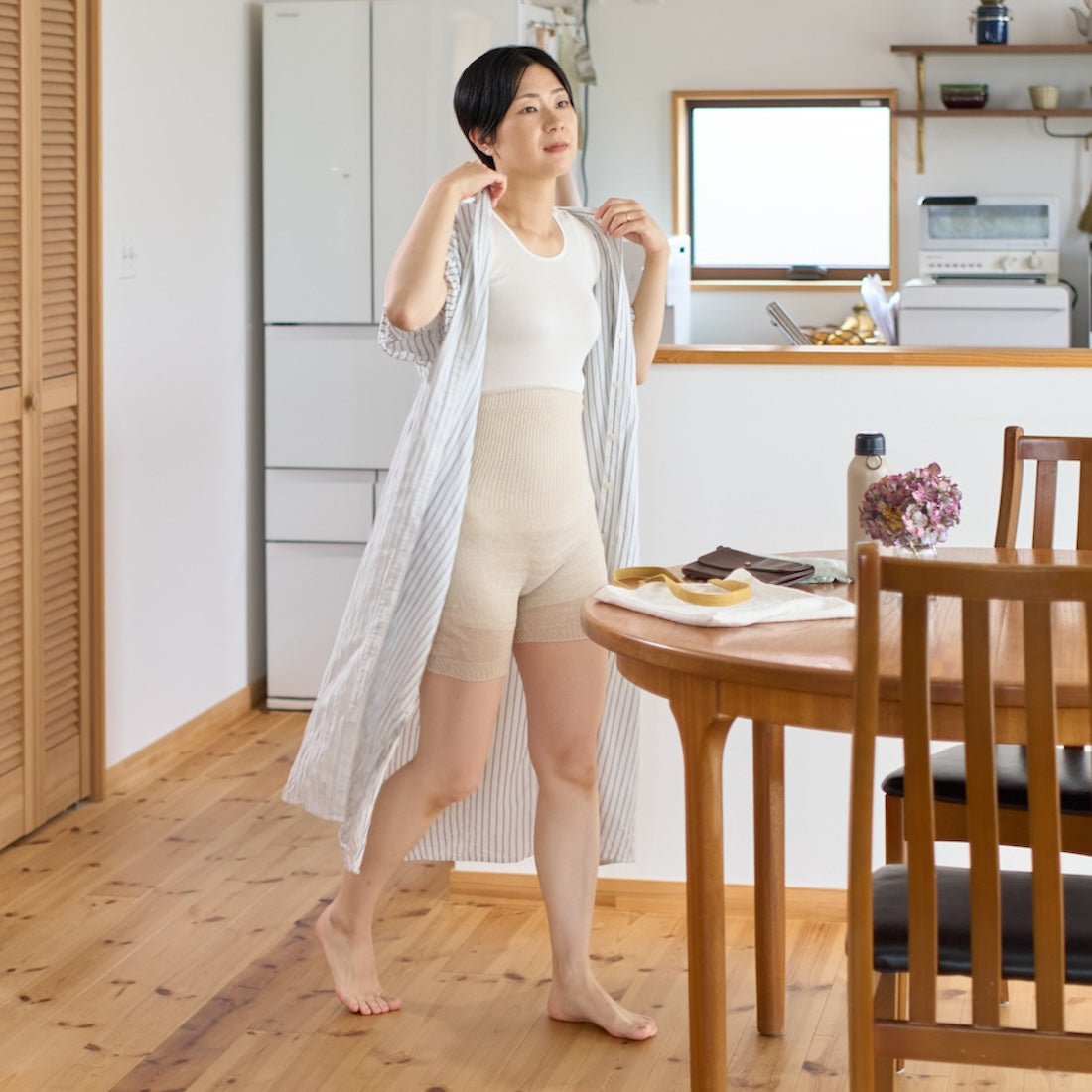 【予約販売】通気性抜群!そよ風はらぱん(腹巻パンツ)ショートタイプ