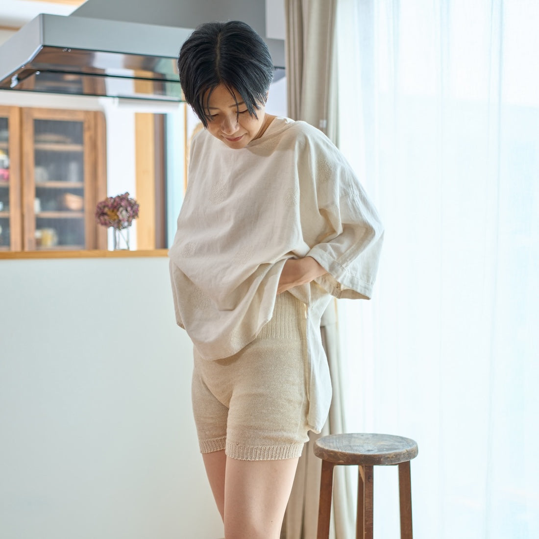 【予約販売】通気性抜群!そよ風はらぱん(腹巻パンツ)ショートタイプ