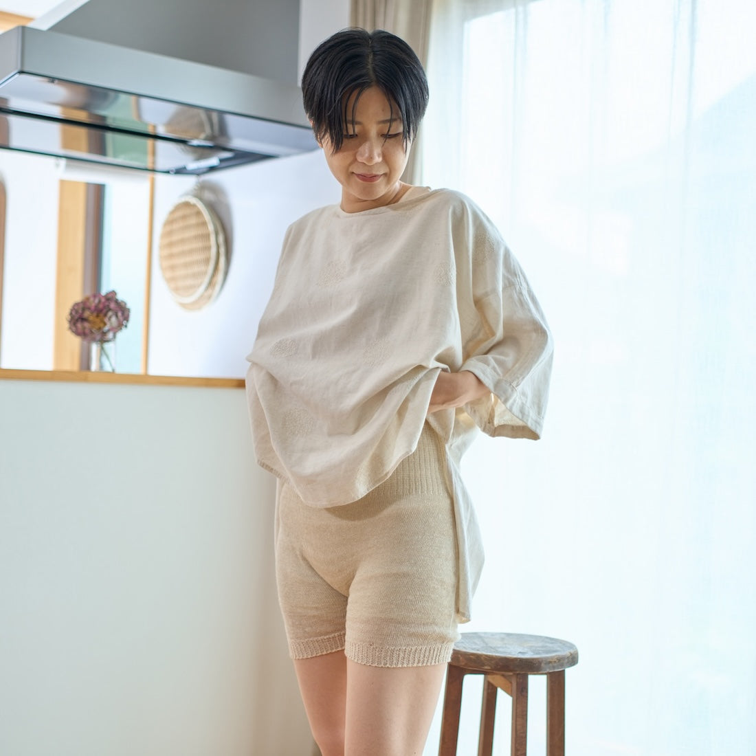 【予約販売】通気性抜群!そよ風はらぱん(腹巻パンツ)ショートタイプ