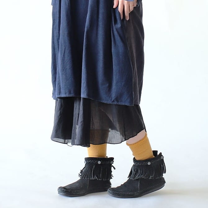 シルク&ウール パイル靴下 重ね履きセット
