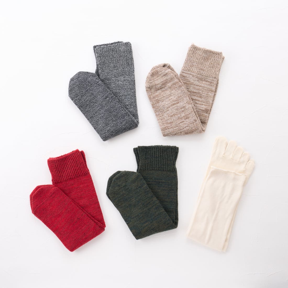 お手軽冷えとり靴下 重ね履き2足セット