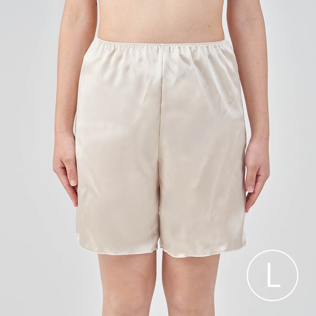 リラックスタイムに着たいシルクペチコートパンツ*