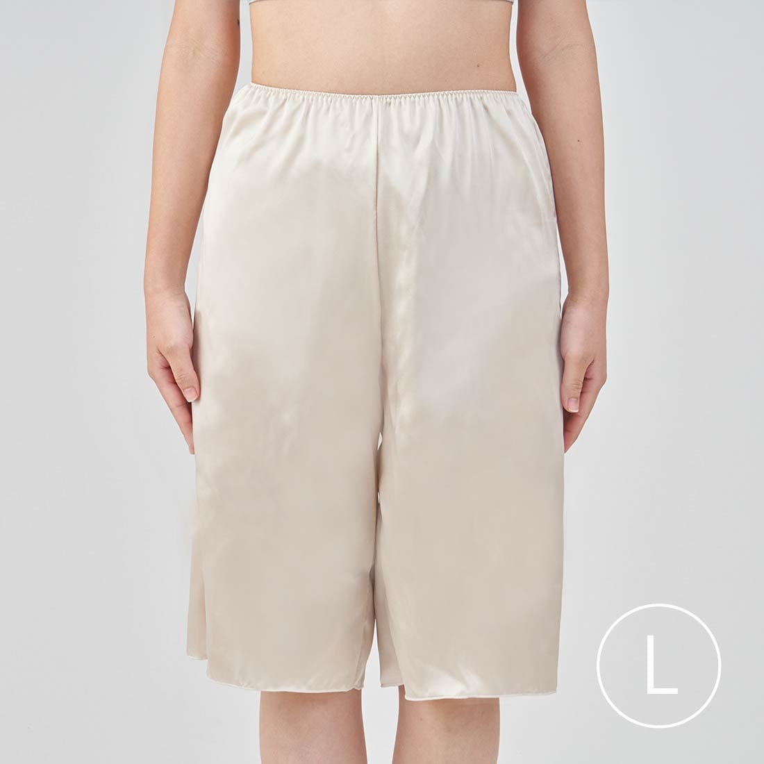 リラックスタイムに着たいシルクペチコートパンツ*