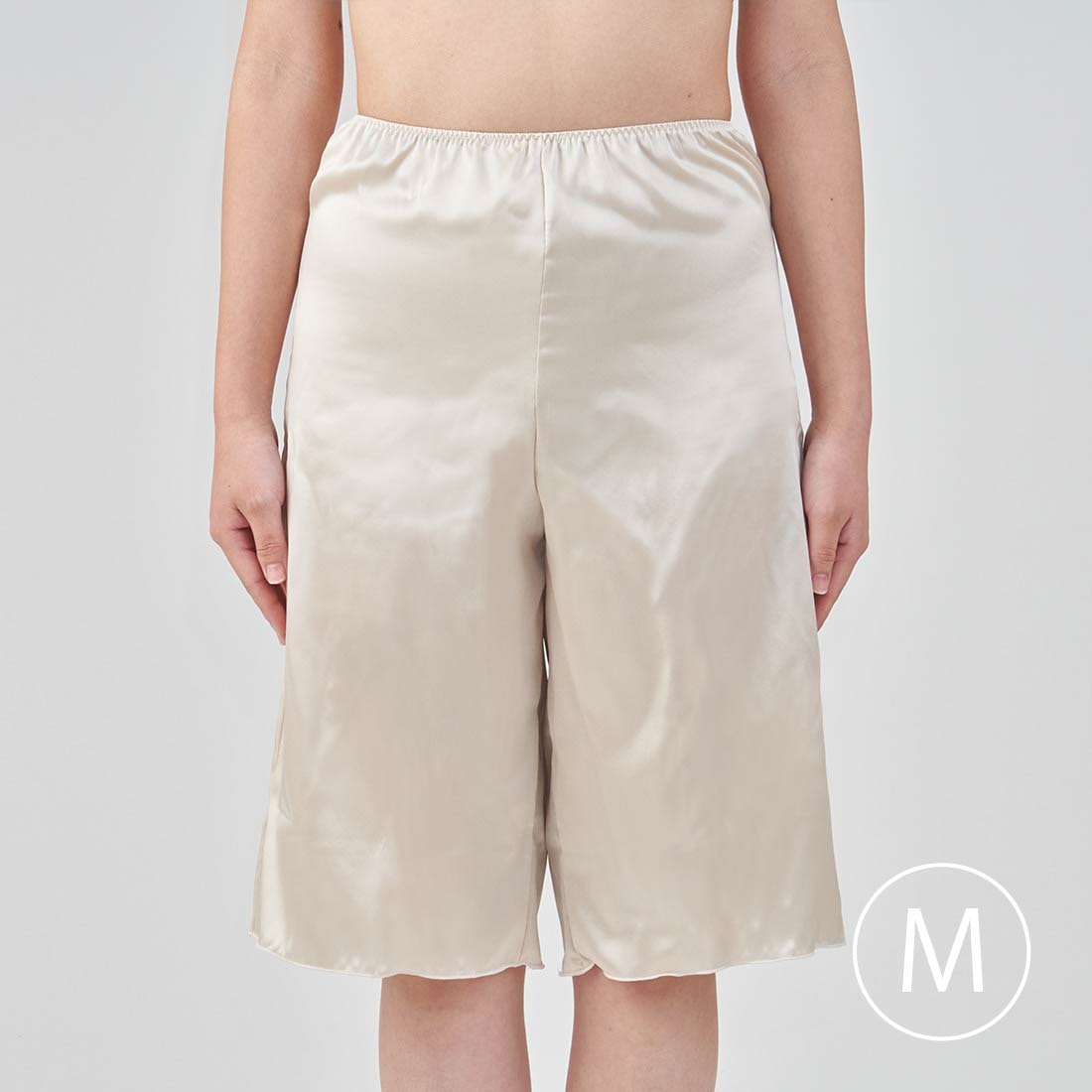リラックスタイムに着たいシルクペチコートパンツ*