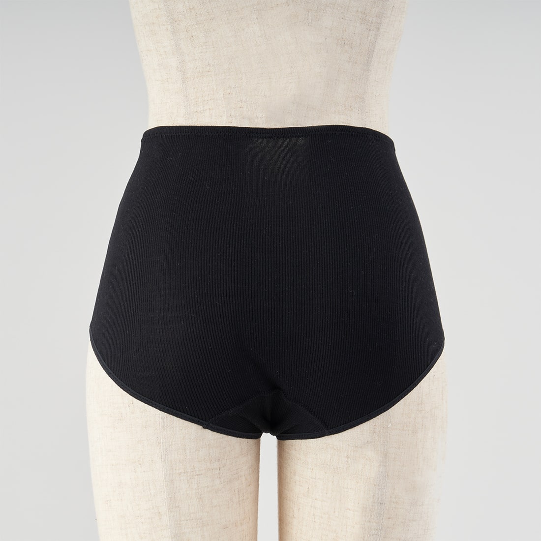シルク100%リブインナー上下セット(フレンチスリーブ+ショーツ)*
