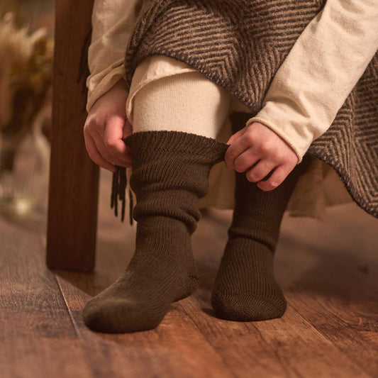 足裏ふかふか、雪解け靴下