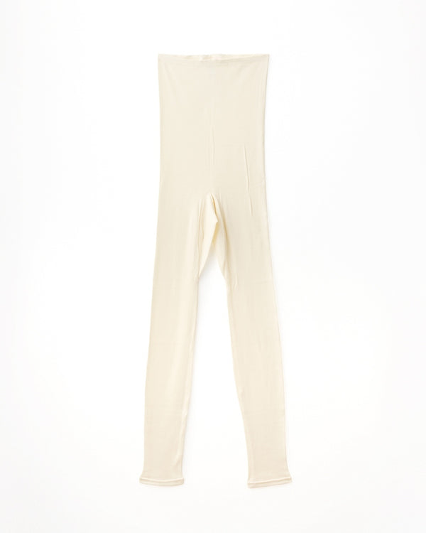 汗悩みを救う、シルク100%リブレギンス