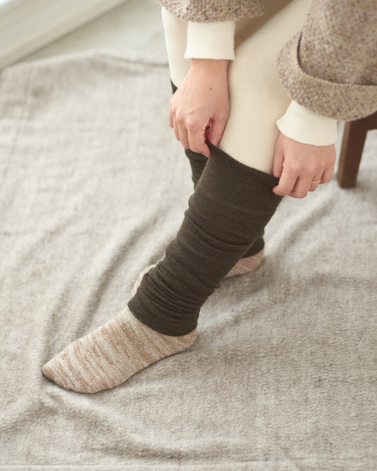 レッグウォーマー薄手ロング丈