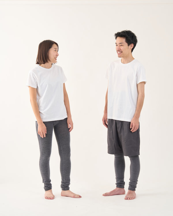 シルク&ウール はらぱん(腹巻パンツ) ロングタイプ〈12分丈〉