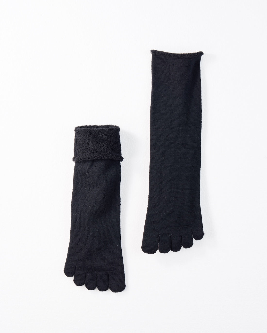 シルク&ウール パイル5本指靴下