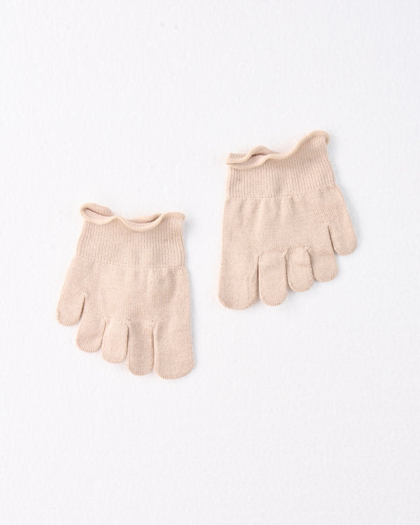 つま先シルクインナー