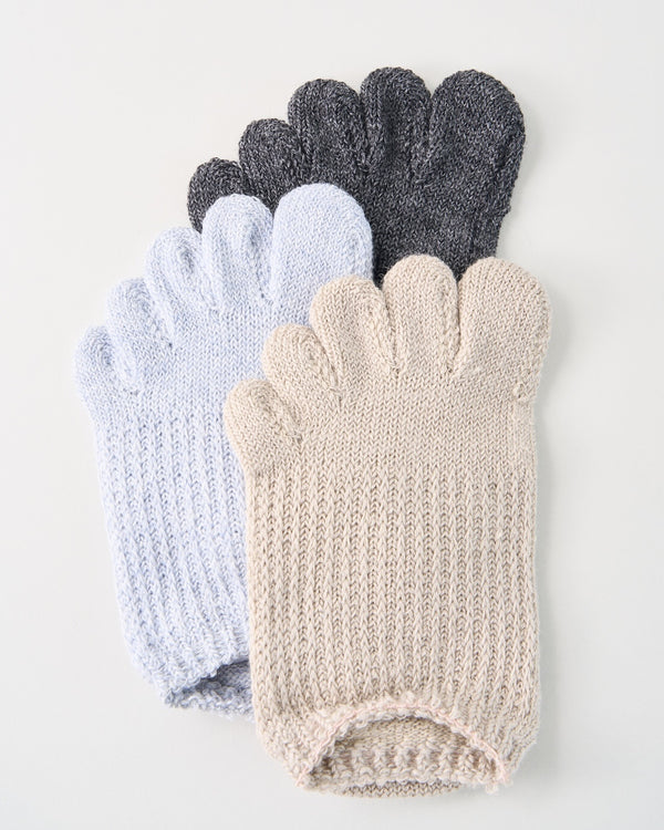 肌ばなれのよい、麻のスニーカーソックス