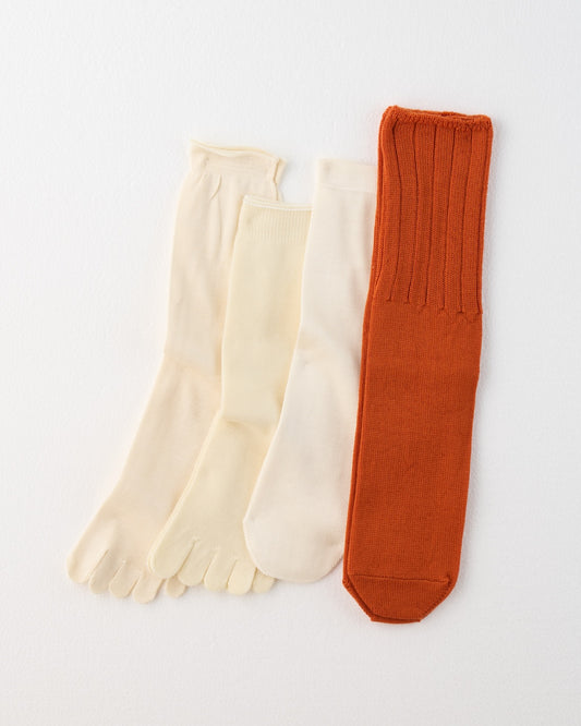 冷えとり靴下 基本4足セット〈すっきり〉