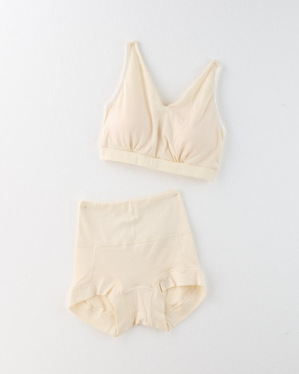 絹肌シルクブラ・ショーツセット*