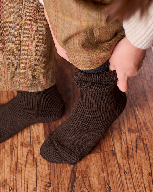 足裏ふかふか、雪解け靴下