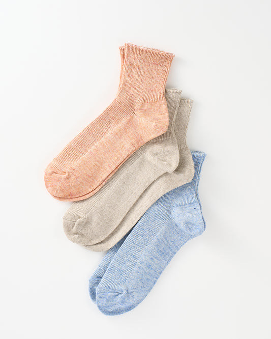 リネン&シルク おでかけソックス