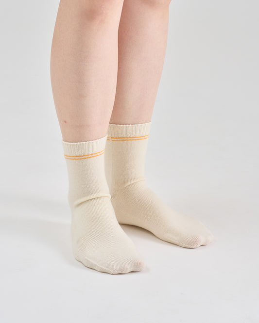 冷えとり靴下 内絹外ウールインナー先丸靴下