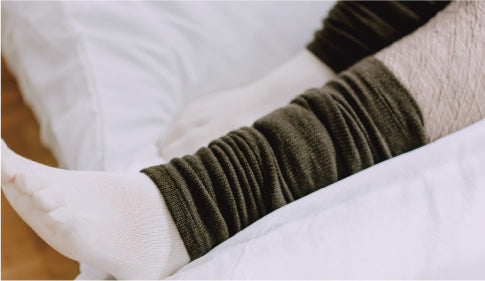 軽やかなのにしっかり防寒。レッグウォーマー薄手ロング丈