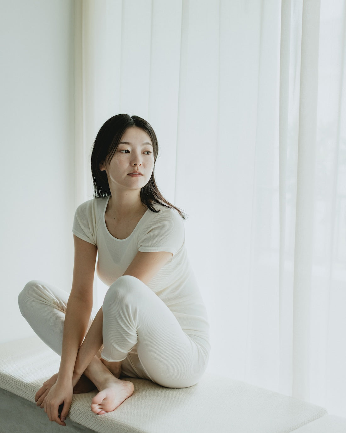 汗悩みを救う、シルク100%リブレギンス – くらしきぬ