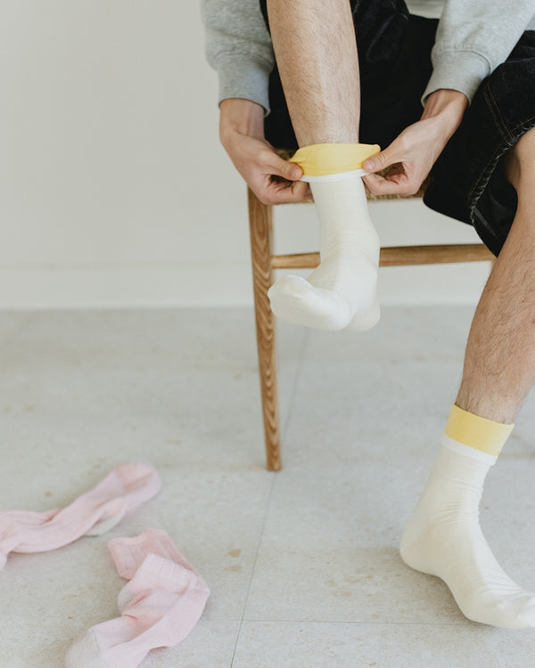 【予約販売】シルク&ウール 2層ソックス