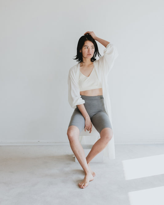 シルクリッチはらぱん(腹巻パンツ)ハーフタイプ