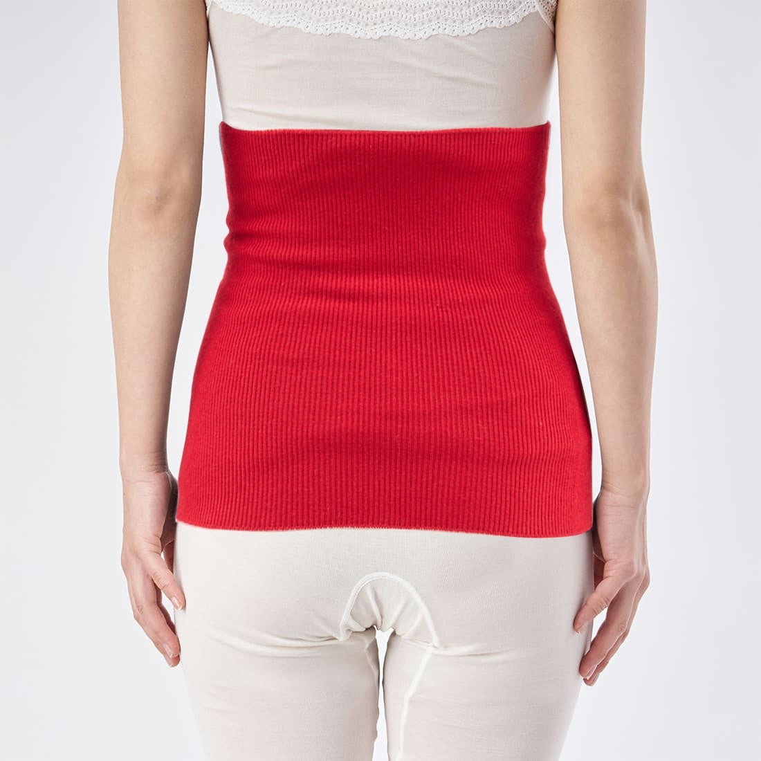 シルク&ウール 赤いはらまき