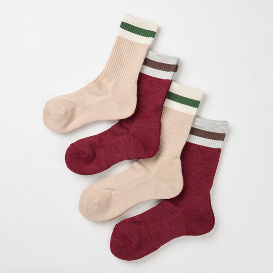 ウール&コットン アウトドアソックス