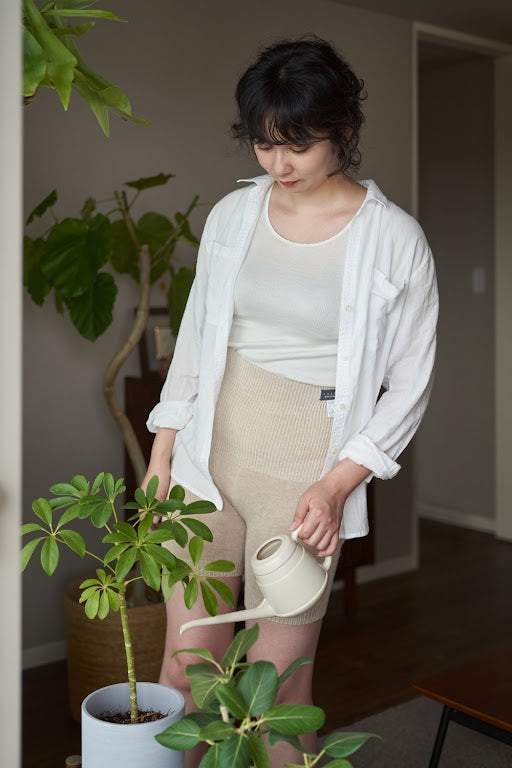 汗悩みを救う、シルク100%リブショーツ