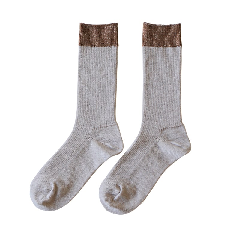 【Lサイズのみ 20%OFF】お手軽冷えとり靴下バイカラー