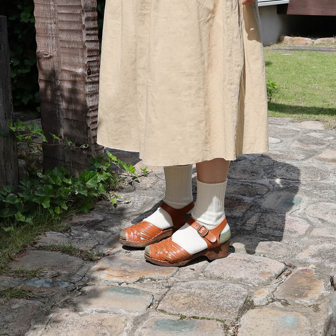 お揃いで履きたい、お手軽冷えとり靴下リブバイカラー
