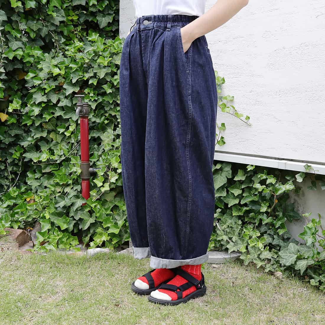 お揃いで履きたい、お手軽冷えとり靴下リブバイカラー