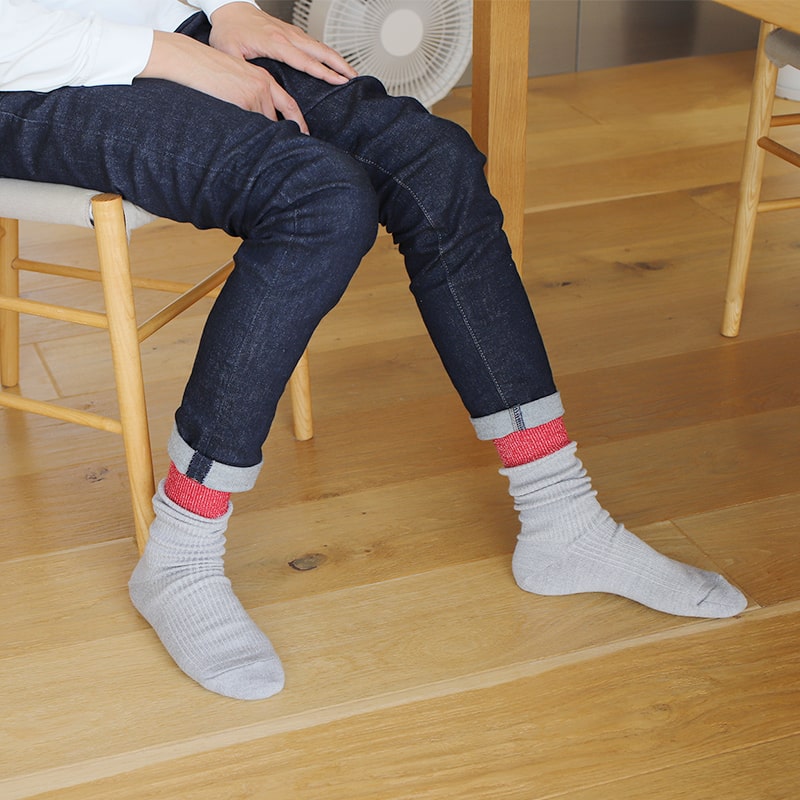 【Lサイズのみ 20%OFF】お手軽冷えとり靴下バイカラー