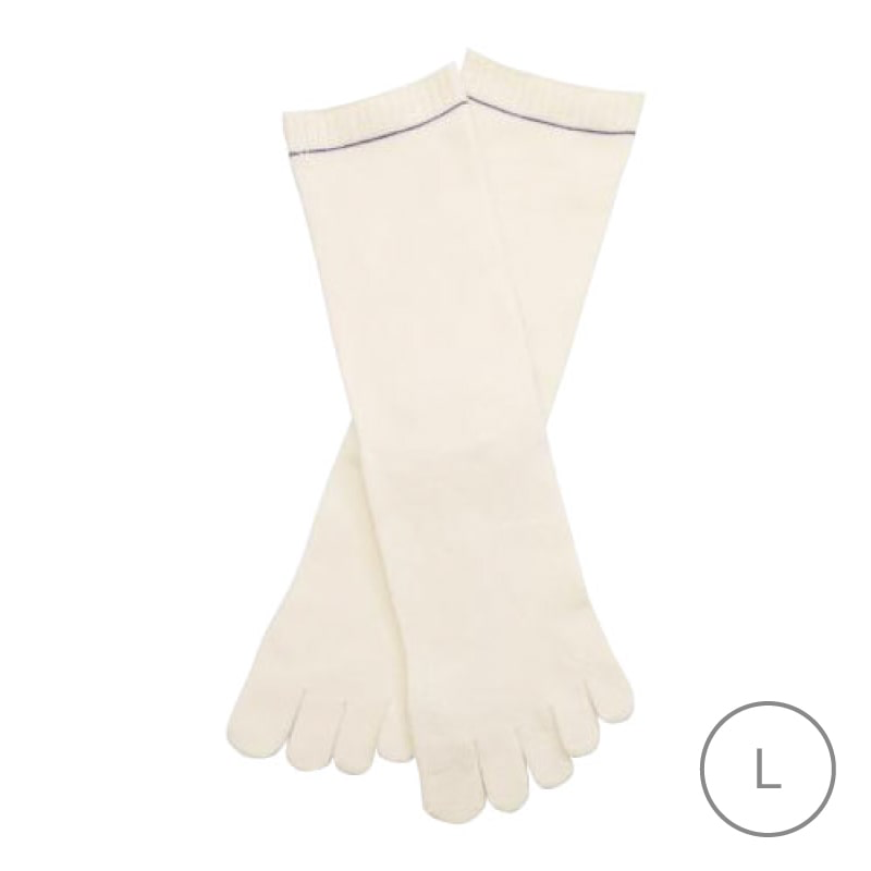 冷えとり靴下 内絹外ウールインナー5本指靴下