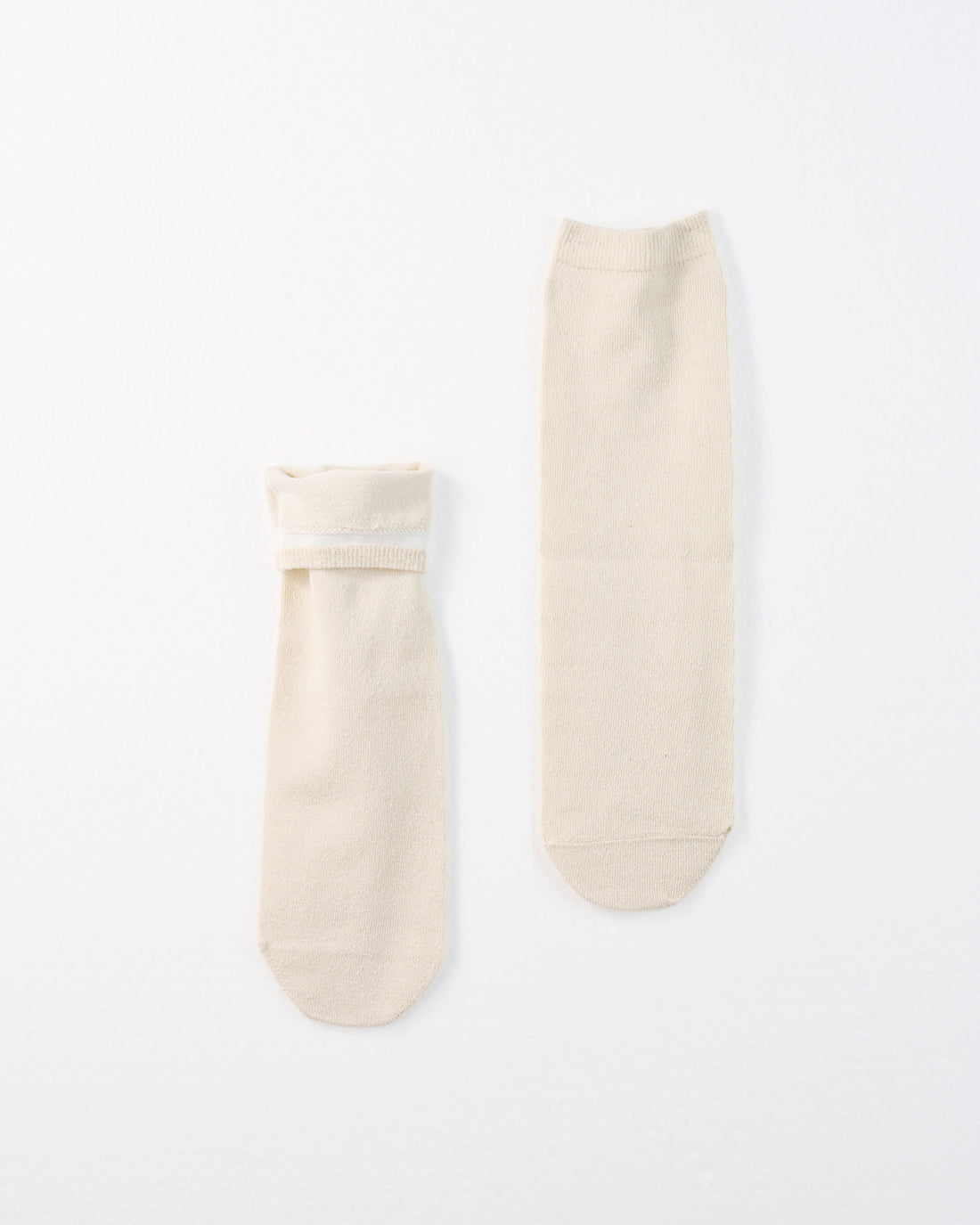 冷えとり靴下 素朴シルク先丸靴下