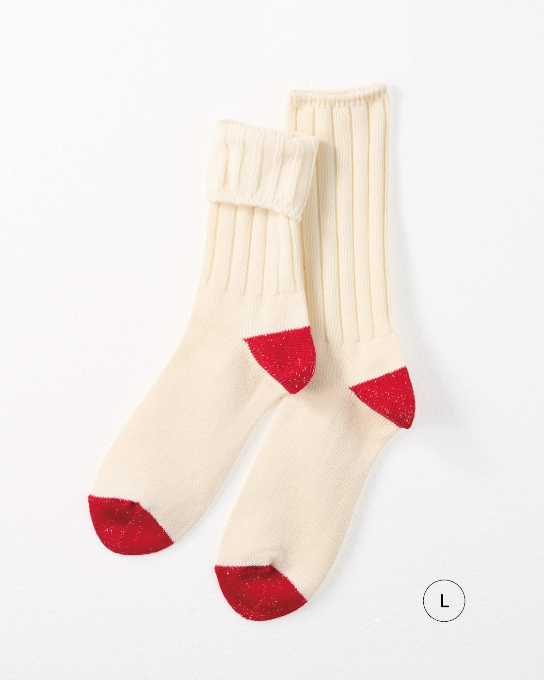 お手軽冷えとり靴下リブバイカラー