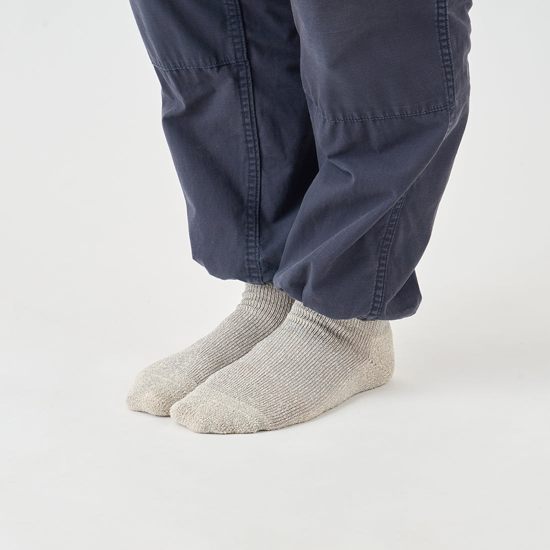 麻と絹のパイルソックス（Lサイズが新入荷）
