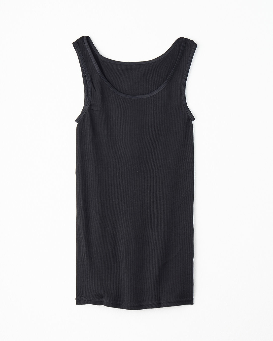 汗悩みを救う、シルク100%リブタンクトップ