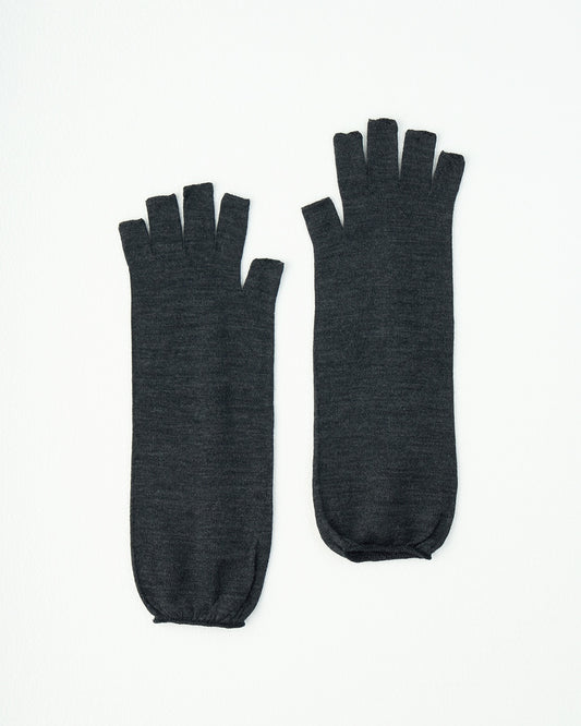 シルク&ウール 指あきハンドウォーマー