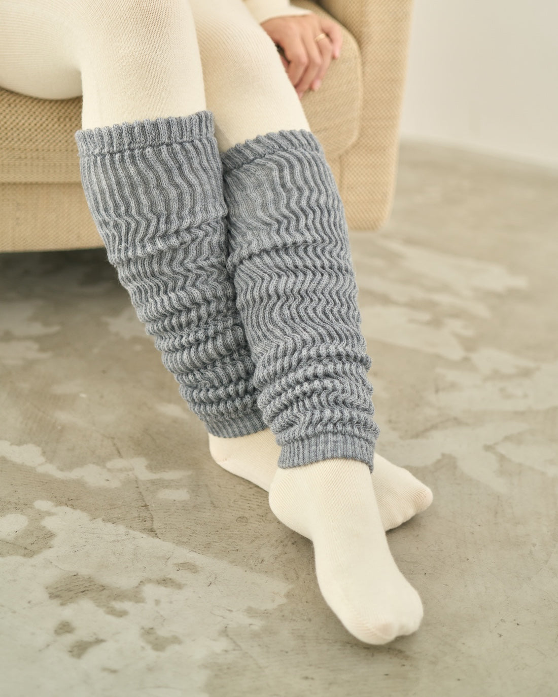 レッグウォーマー厚手ロング丈