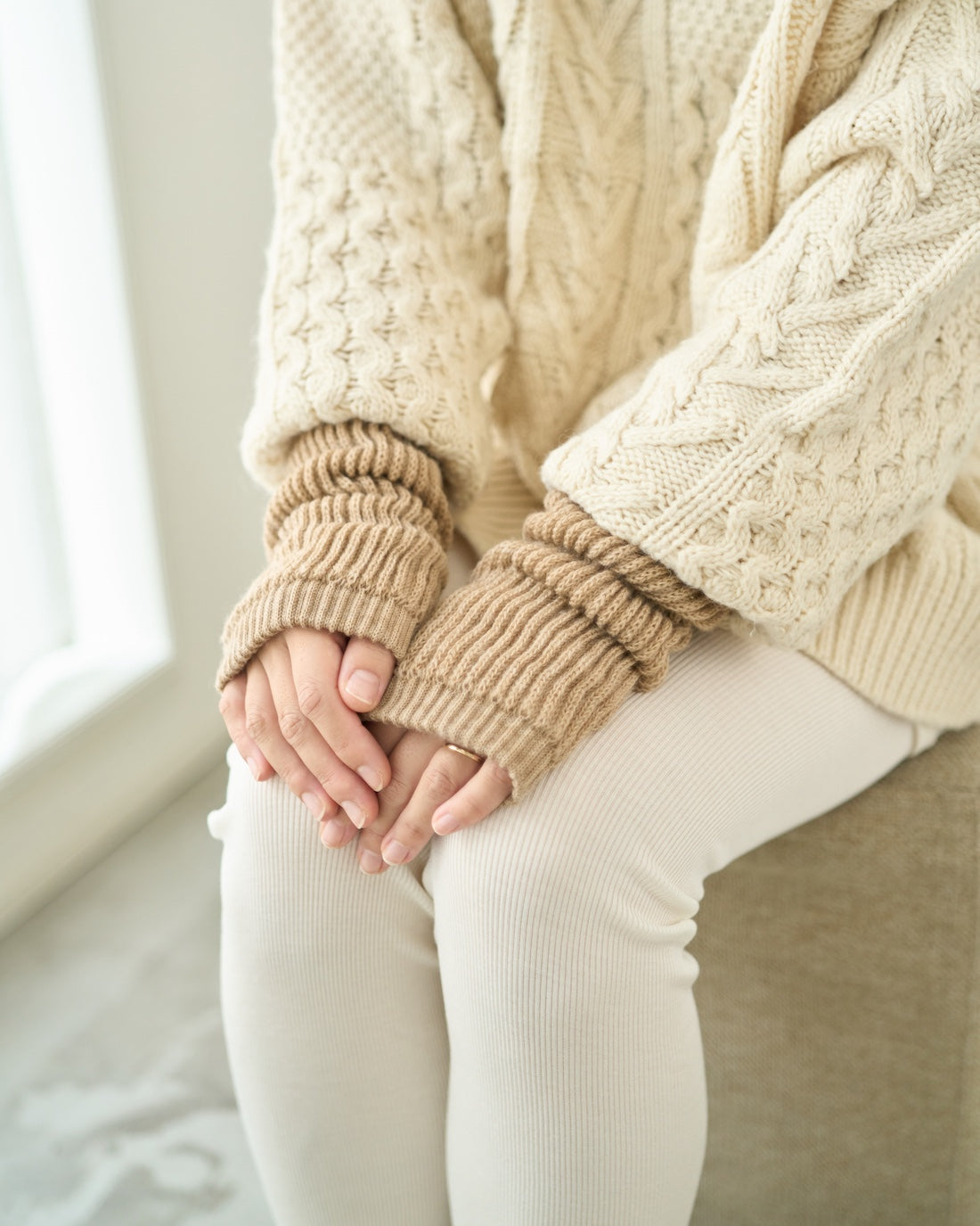 レッグウォーマー厚手ロング丈