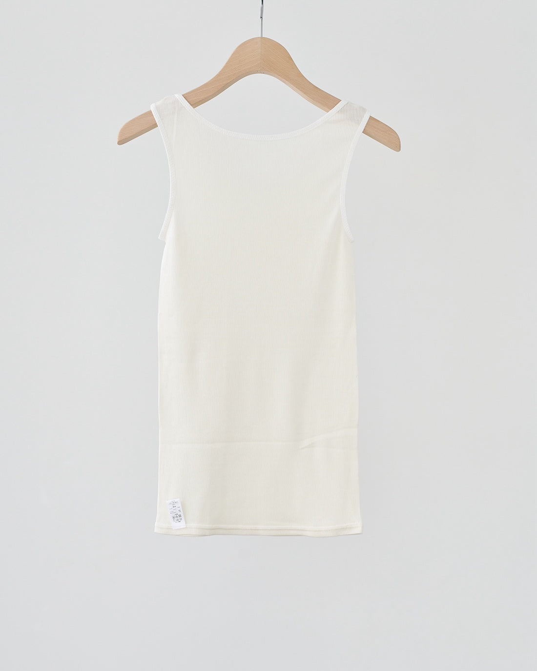 汗悩みを救う、シルク100%リブタンクトップ