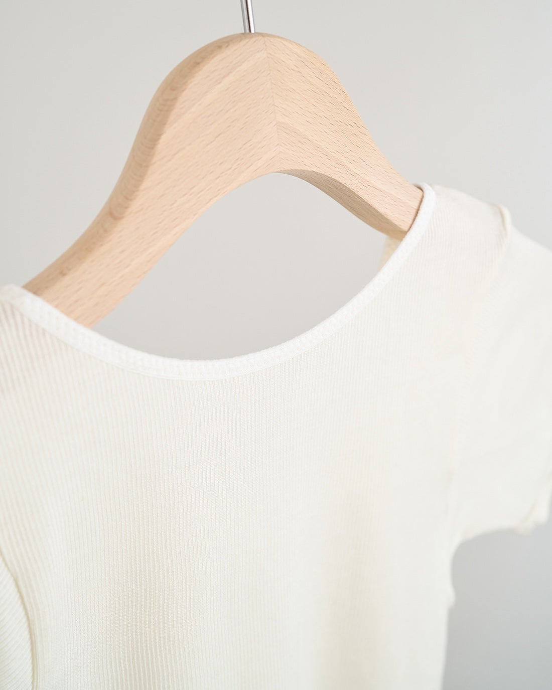 汗悩みを救う、シルク100%リブフレンチスリーブ