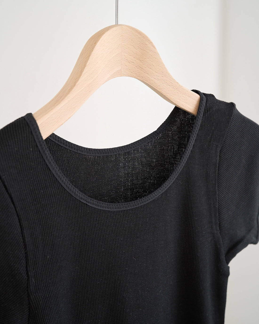 汗悩みを救う、シルク100%リブフレンチスリーブ