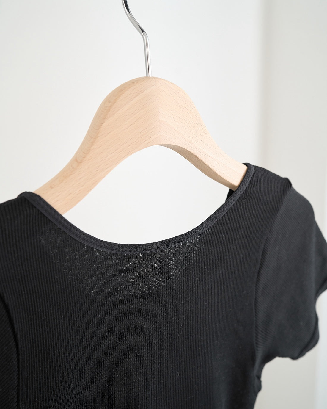 汗悩みを救う、シルク100%リブフレンチスリーブ