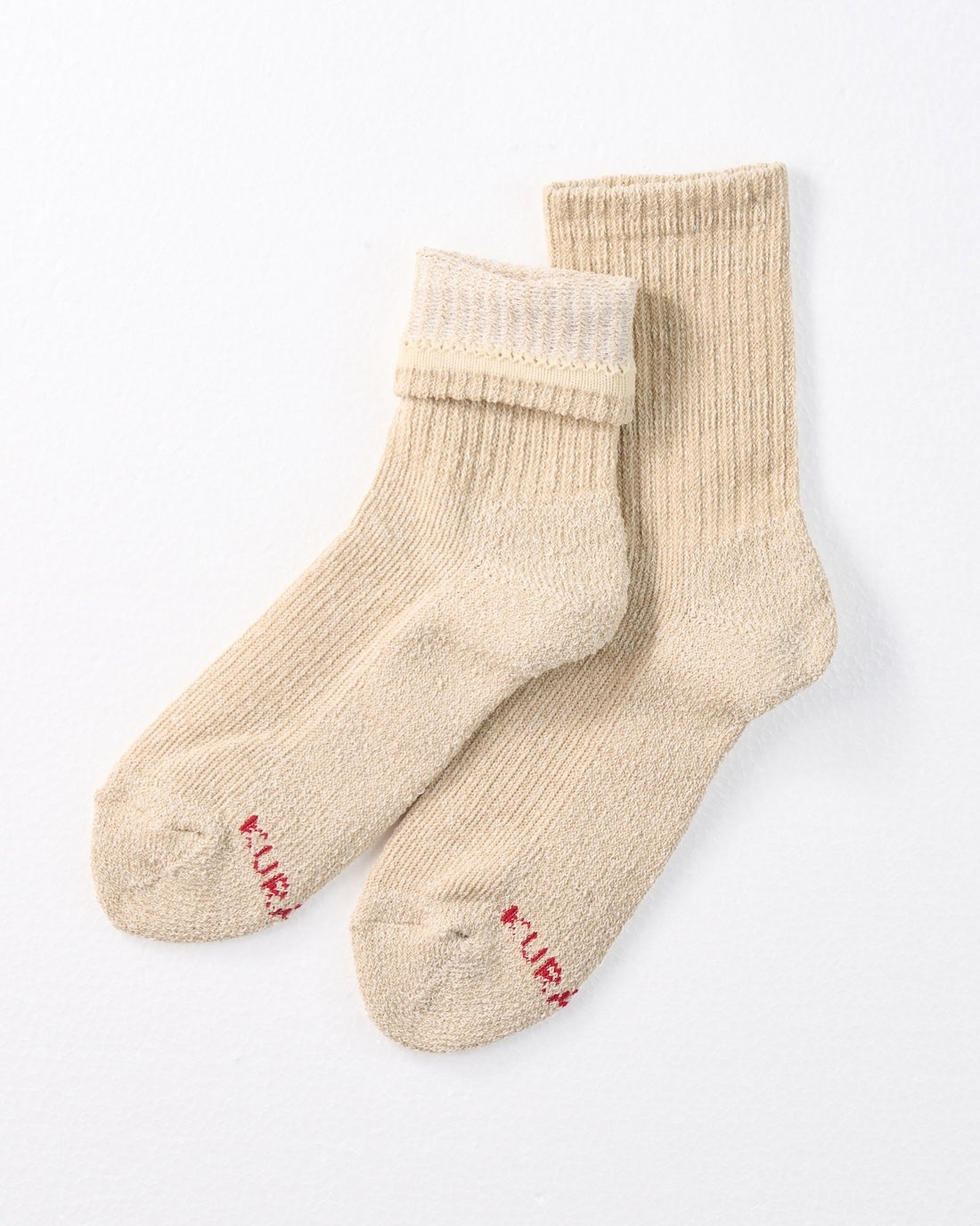 麻と絹のパイルソックス