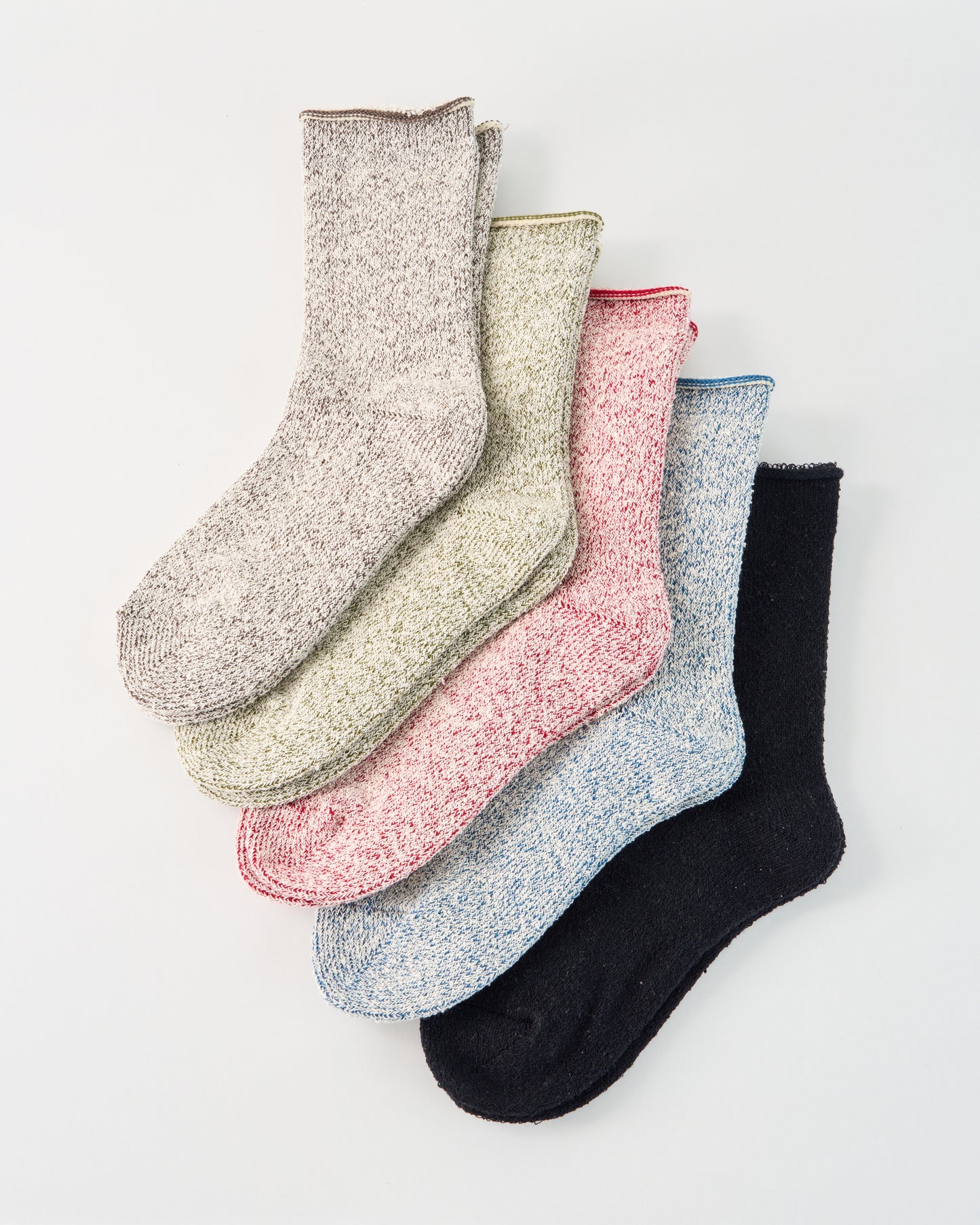 シルク&ウール パイル先丸靴下