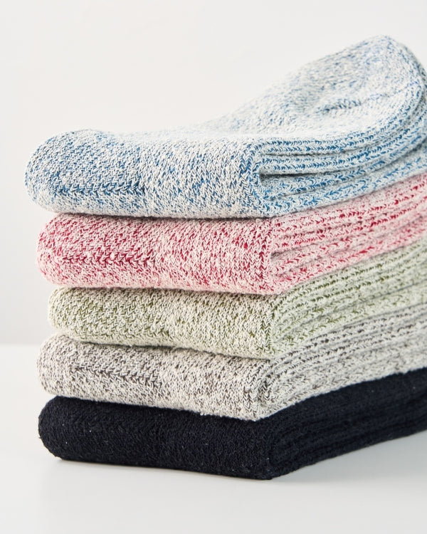 シルク&ウール パイル先丸靴下