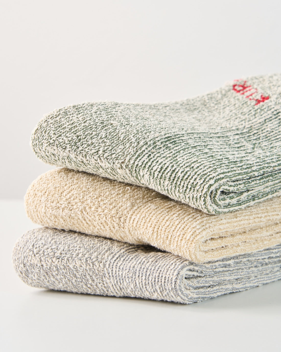 麻と絹のパイルソックス