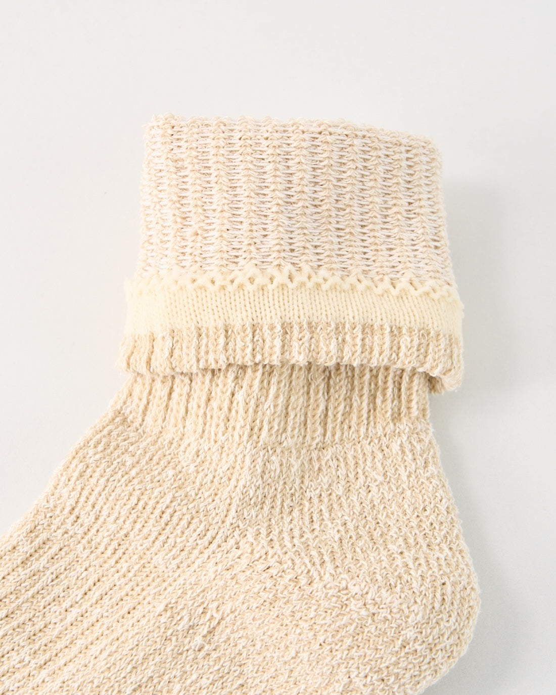 麻と絹のパイルソックス