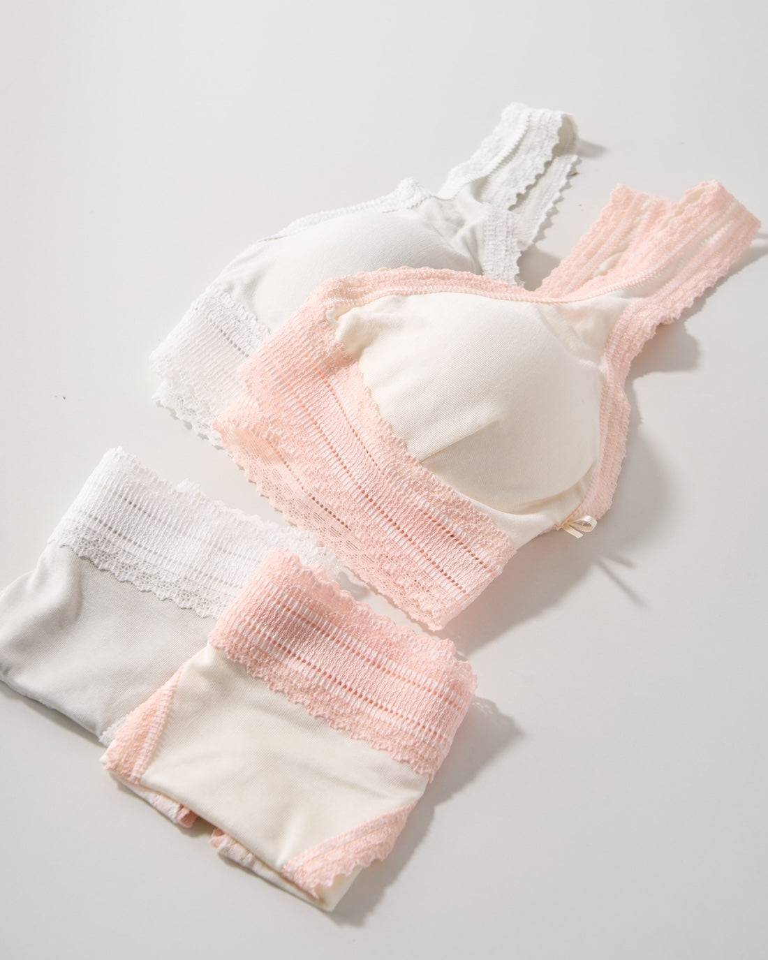 ［淡雪］シルクソフトブラ・ショーツ〈ふんどしタイプ〉セット*